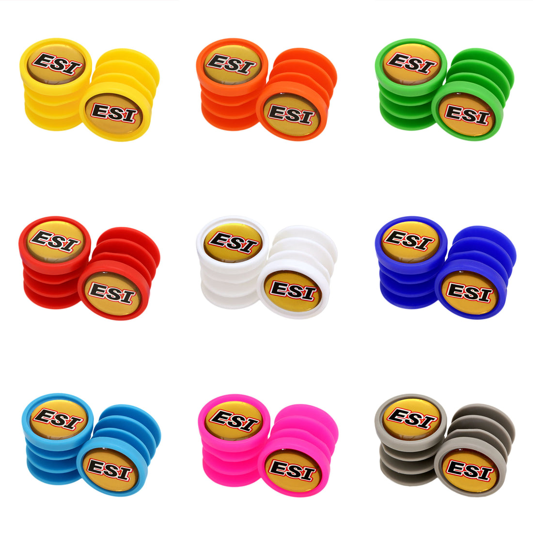 Tapones para manillar ESI GRIPS Color Aqua